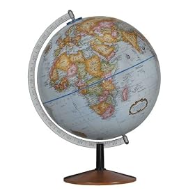 Replogle Biscay - Desk Globe - Blue Finish by Replogle