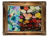 Art Reproduction Oil Painting - We are hovering near something very powerful ( I prefer the seeds to the flowers) 1 with Renaissance Bronze Frame - Bronze Finish - 40 X 50 - Hand Painted Framed Canvas Art