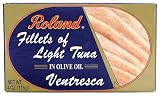Roland Tuna Fillets in Olive Oil, Ventresca, 4-Ounce Packages (Pack of 4)