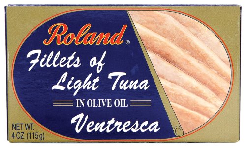 Roland Tuna Fillets in Olive Oil, Ventresca, 4-Ounce Packages (Pack of 4)