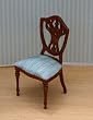 Dollhouse Miniature Walnut Handcarved Chair