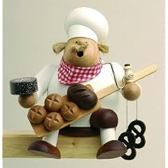 KWO R�uchermann Erzgebirge Kantenhocker B�cker 17cm