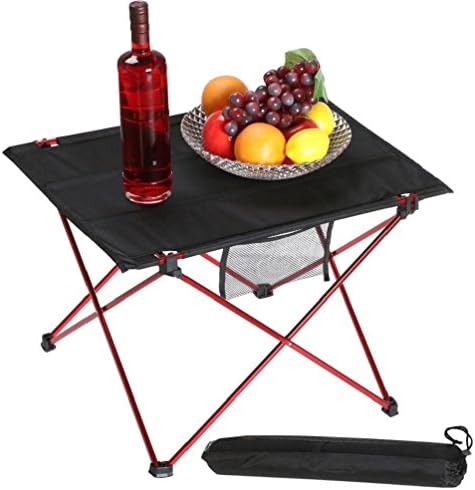 Portable Folding Camping Hiking Picnic Table Desk w/ Mesh Pocket & Carry Bag New