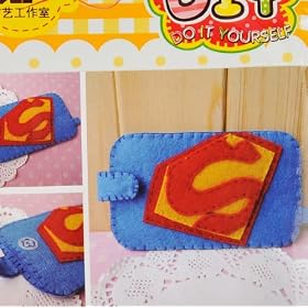 Superman Etui Poche de T�l�phone Mobile DIY Bleu