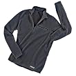 TAIGA Men's Polartec Microfleece Long-sleeved Zip Shirt, Black, MADE IN CANADA