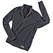 TAIGA Men's Polartec Microfleece Long-sleeved Zip Shirt, Black, MADE IN CANADA