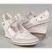 s.OLIVER Damen Pumps, Wildlder, Keilabsatz, cremeweiss-grau