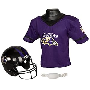 Franklin Sports NFL Baltimore Ravens Replica Youth Helmet and Jersey Set
