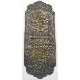 Brass Firehouse Fireman Firefighter Door Plaque Sign