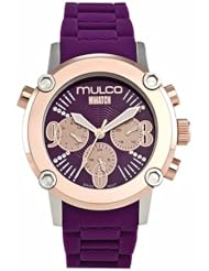 Mulco MW2-28049-056 Stainless Steel Chronograph MWATCH purple band Watch
