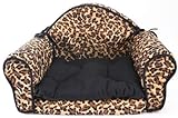 Leopard Print PET BED Pillow Cushion - Sofa/couch Design - Dog, Cat, Puppy