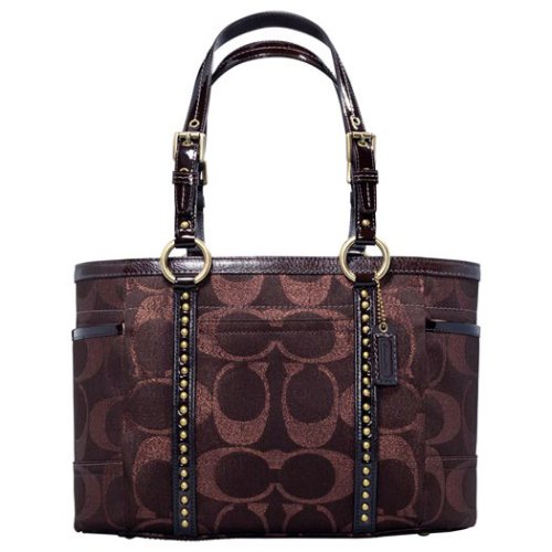 AUTHENTIC COACH GALLERY SIGNATURE STUDDED TOTE 11505