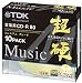 TDK 音楽用CD-R ハードコート仕様 超硬シリーズ 日本製 80分 ゴールドワイドプリンタブル 10枚 CD-RHC80PWGX10Aの画像