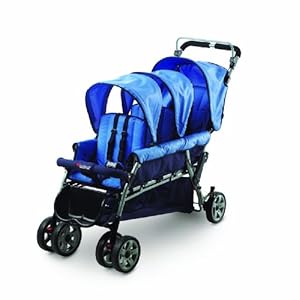 Foundations Trio Triple Tandem Stroller, Blue