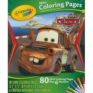 Amazon.com: Crayola Mini Coloring Pages - Disney Cars Race 'O Rama