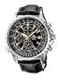 Casio Edifice - EF-527L-1AVEF - Montre Homme - Quartz Analogique - Chronographe - Bracelet en Cuir Noir - Dateur