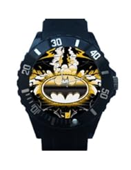 Plastic Link Wrist Watch with Good Looking Design to Give As a Specialpresent for Batman Fans