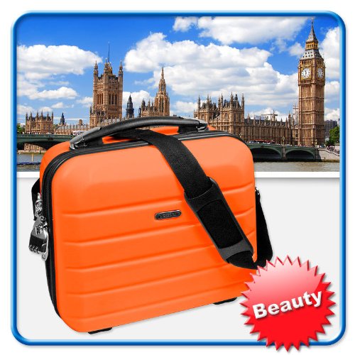 Kosmetikkoffer, Beauty Case \"London\" in Orange ? Art. 250504 Preisvergleich