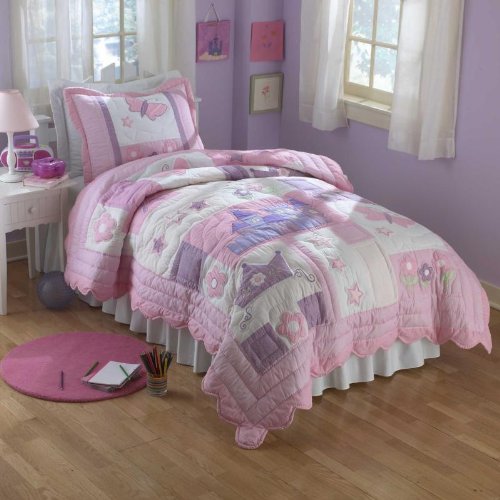 Princess Full / Queen Quilt with 2 Shams