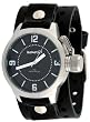 Nemesis #B032K Men's Premium Wide Leather Cuff Band Russian Diver Watch