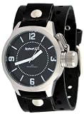 Nemesis #B032K Men's Premium Wide Leather Cuff Band Russian Diver Watch