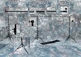 20 Ft Wide, 11.5 Ft High Background Backdrop Stand with Telescopic Crossbar