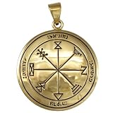 Bronze First Pentacle of Jupiter Pendant - Key of Solomon Jewelry
