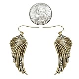 Gold Angel Wing with Rhinestones Dangle Earrings Fashion Jewelry 51bZ67j6OdL. SL160 Gold Angel Wing with Rhinestones Dangle Earrings Fashion Jewelry