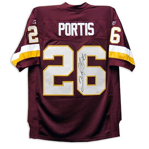 Clinton Portis Autographed Jersey | Details: Washington Redskins, Reebok Authentic Maroon