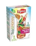 Lipton To Go Stix Iced Black Tea Mix, Tea and Honey, Black Currant Raspberry, 10-Count (Pack of 12) by Lipton Big Save