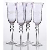 Home Essentials Luster Cut Amethyst Champagne Flute