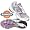 White/Silver/Lavender
