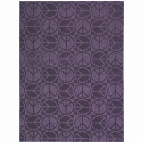 purple nursery rug