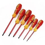 uxcell ドライバー スクリュードライバー マイナスドライバー プラスチック製のグリップ