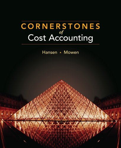 Bundle: Cornerstones of Cost Accounting + CengageNOW Printed Access Card