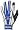 Mizuno Vintage Pro Batting Glove Royal/White - XL