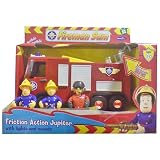Born To Play Fireman Sam - Friction Jupiter Fire Engine with Sound and Figures