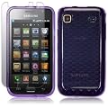 SAMSUNG i9000 GALAXY S GEL CASE - PURPLE, WITH SCREEN PROTECTOR PART OF THE QUBITS ACCESSORIES RANGE PART OF THE QUBITS ACCESSORIES RANGE