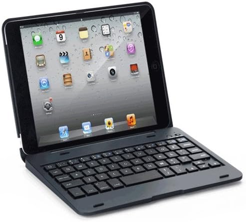 FlyStone® Apple iPad Mini Keyboard / iPad Mini Retina Rotating Angle Wireless Bluetooth Keyboard Case Cover Stand Combo Up to 135 Degrees. Folio Style with IOS Commands. Compatible: the First Gen iPad Mini and the iPad Mini 2 Retina. (iPad mini, Navy)