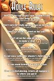 Pool Poster House Rules Billiards Cue Table 2 New 24317 Poster Print, 24x36