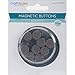 Craft Medley MT042 Magnetic Buttons, 12mm, On Mirror, 18-Piece