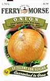 Ferry-Morse 1325 Onion Seeds, Sweet Spanish Utah Jumbo Yellow (1.7 Gram Packet)