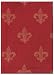 100% Cotton Jacquard Fleur De Lis Red Dishtowel 18" X 28" Set / 6