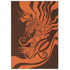 Ibena 2739/300 Jacquard Decke Next Level 140 x 200 cm braun / orange