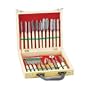 International Culinary Carving Set 22 Piece,  Wood Case