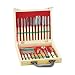International Culinary Carving Set 22 Piece,  Wood Case