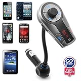 GOgroove Flexsmart X2 Advanced Wireless In-Car Bluetooth FM Transmitter with Charging, Music Control and Hands-Free Calling Capability for Android, iPhone, Blackberry and Windows Smartphones