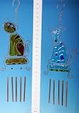 Review SGP  / Glass Wind Chime With Metal Tubes - Cat / Dog Design 2 PER PACK (630517)