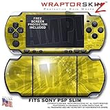 Stardust Yellow WraptorSkinz Skin and Screen Protector Kit fits Sony PSP Sl ....
