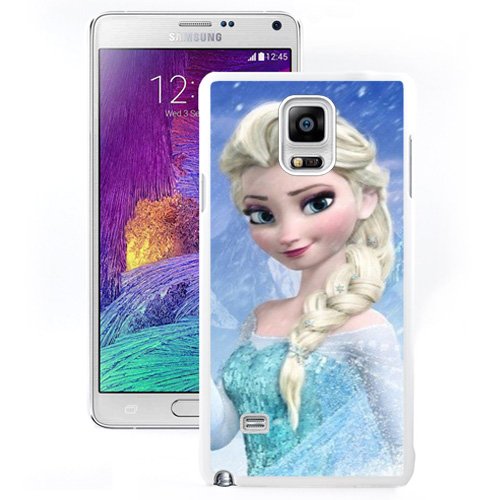Galaxy Note 4 Case,Custom Note4 Case Design with Frozen 2 Cell Phone Cover Case for Samsung Galaxy Note 4 N910S N910C in White